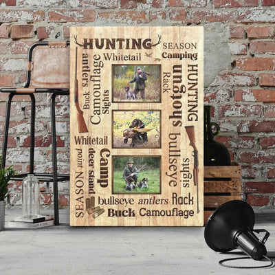 Personalized Canvas Prints, Custom Photo, Best Deer Hunter Gifts, Hunting Gifts, Gifts For Husband, For Dad, For Boyfriend Canvas