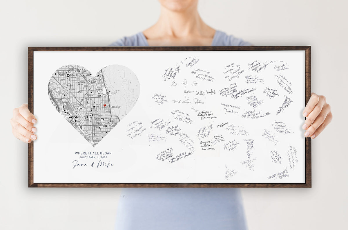 Aeticon Canvas Guest book Wedding, Personalized Wedding Guestbook, First Date, Guest Book Alternative, Guest Book Ideas, Map Guestbook, CANVAS, Custom