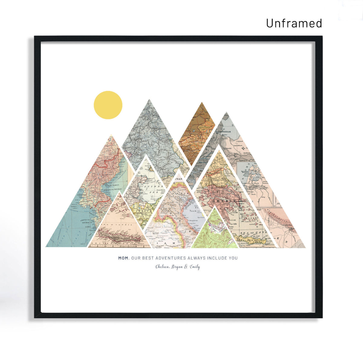 Aeticon Canvas Mothers Day Gift, Mothers Day Gift from Daughter, Mothers Day from Daughter, 70th Birthday Gift for Mom, Gifts for Mom, Many Sizes, Unframed