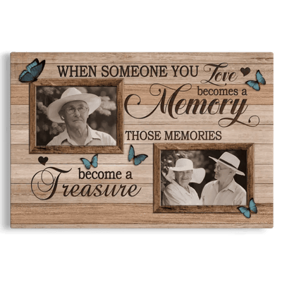 Personalized Canvas Prints, Custom Photo, Memorial Gifts, Bereavement Gifts, Remembrance Gifts, When Someone You Love Becomes A Memory Canvas