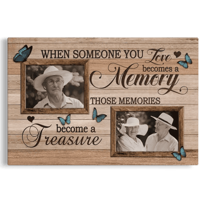 Personalized Canvas Prints, Custom Photo, Memorial Gifts, Bereavement Gifts, Remembrance Gifts, When Someone You Love Becomes A Memory Canvas