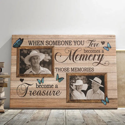Personalized Canvas Prints, Custom Photo, Memorial Gifts, Bereavement Gifts, Remembrance Gifts, When Someone You Love Becomes A Memory Canvas