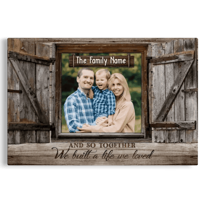 Customized Photo Gifts For Family Together Window Canvas