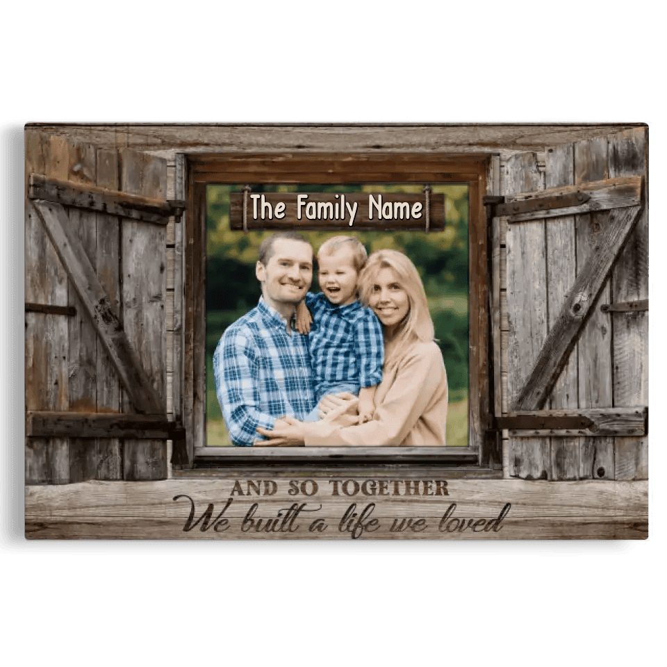 Customized Photo Gifts For Family Together Window Canvas