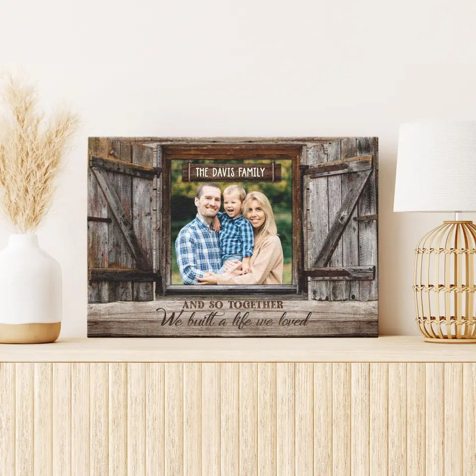 Customized Photo Gifts For Family Together Window Canvas