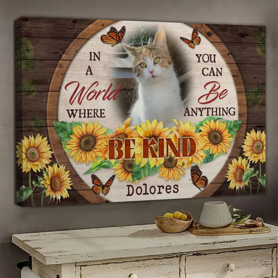 Personalized Canvas Prints, Custom Photo, Sympathy Gifts, Remembrance Gifts, Loss Pet Memorial, Bereavement Tribute Gift for Loss Of Cat Canvas