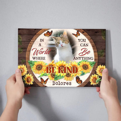 Personalized Canvas Prints, Custom Photo, Sympathy Gifts, Remembrance Gifts, Loss Pet Memorial, Bereavement Tribute Gift for Loss Of Cat Canvas