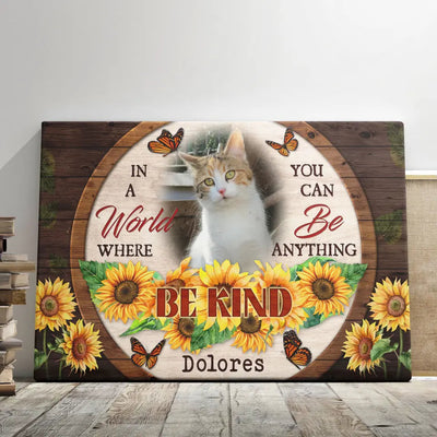 Personalized Canvas Prints, Custom Photo, Sympathy Gifts, Remembrance Gifts, Loss Pet Memorial, Bereavement Tribute Gift for Loss Of Cat Canvas