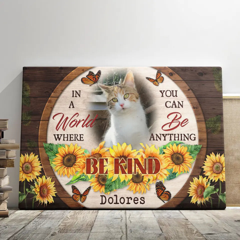 Personalized Canvas Prints, Custom Photo, Sympathy Gifts, Remembrance Gifts, Loss Pet Memorial, Bereavement Tribute Gift for Loss Of Cat Canvas