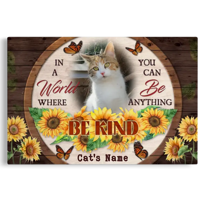 Personalized Canvas Prints, Custom Photo, Sympathy Gifts, Remembrance Gifts, Loss Pet Memorial, Bereavement Tribute Gift for Loss Of Cat Canvas