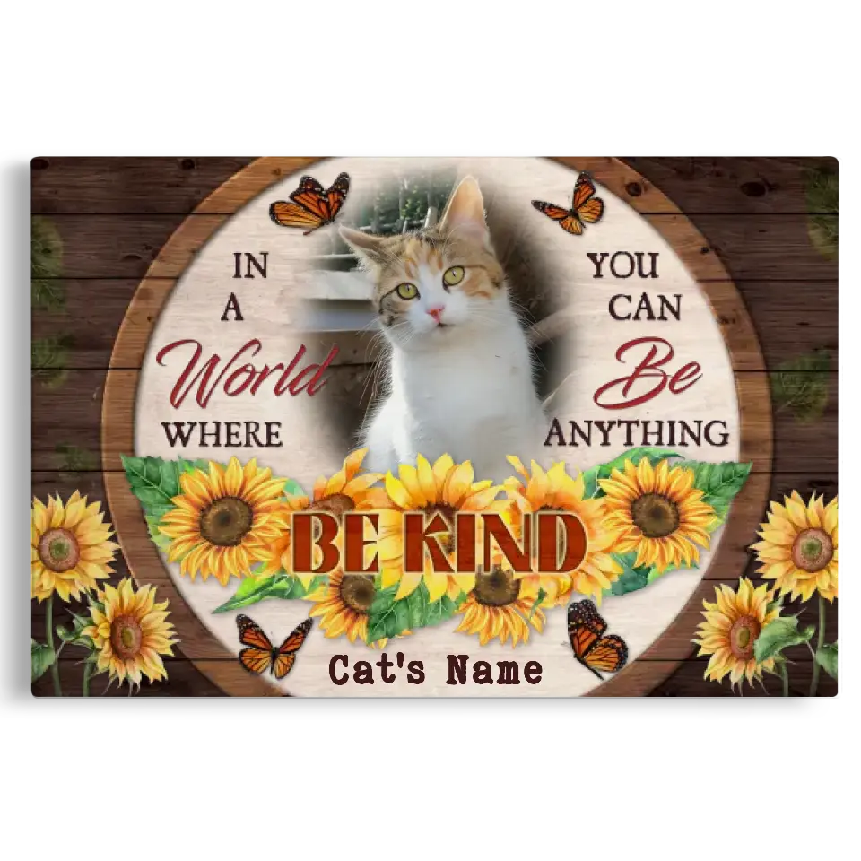 Personalized Canvas Prints, Custom Photo, Sympathy Gifts, Remembrance Gifts, Loss Pet Memorial, Bereavement Tribute Gift for Loss Of Cat Canvas