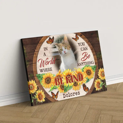 Personalized Canvas Prints, Custom Photo, Sympathy Gifts, Remembrance Gifts, Loss Pet Memorial, Bereavement Tribute Gift for Loss Of Cat Canvas