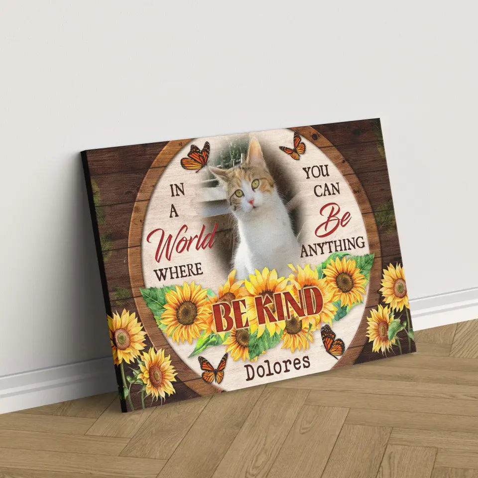 Personalized Canvas Prints, Custom Photo, Sympathy Gifts, Remembrance Gifts, Loss Pet Memorial, Bereavement Tribute Gift for Loss Of Cat Canvas