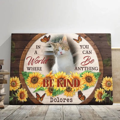 Personalized Canvas Prints, Custom Photo, Sympathy Gifts, Remembrance Gifts, Loss Pet Memorial, Bereavement Tribute Gift for Loss Of Cat Canvas