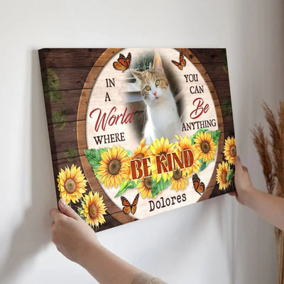 Personalized Canvas Prints, Custom Photo, Sympathy Gifts, Remembrance Gifts, Loss Pet Memorial, Bereavement Tribute Gift for Loss Of Cat Canvas