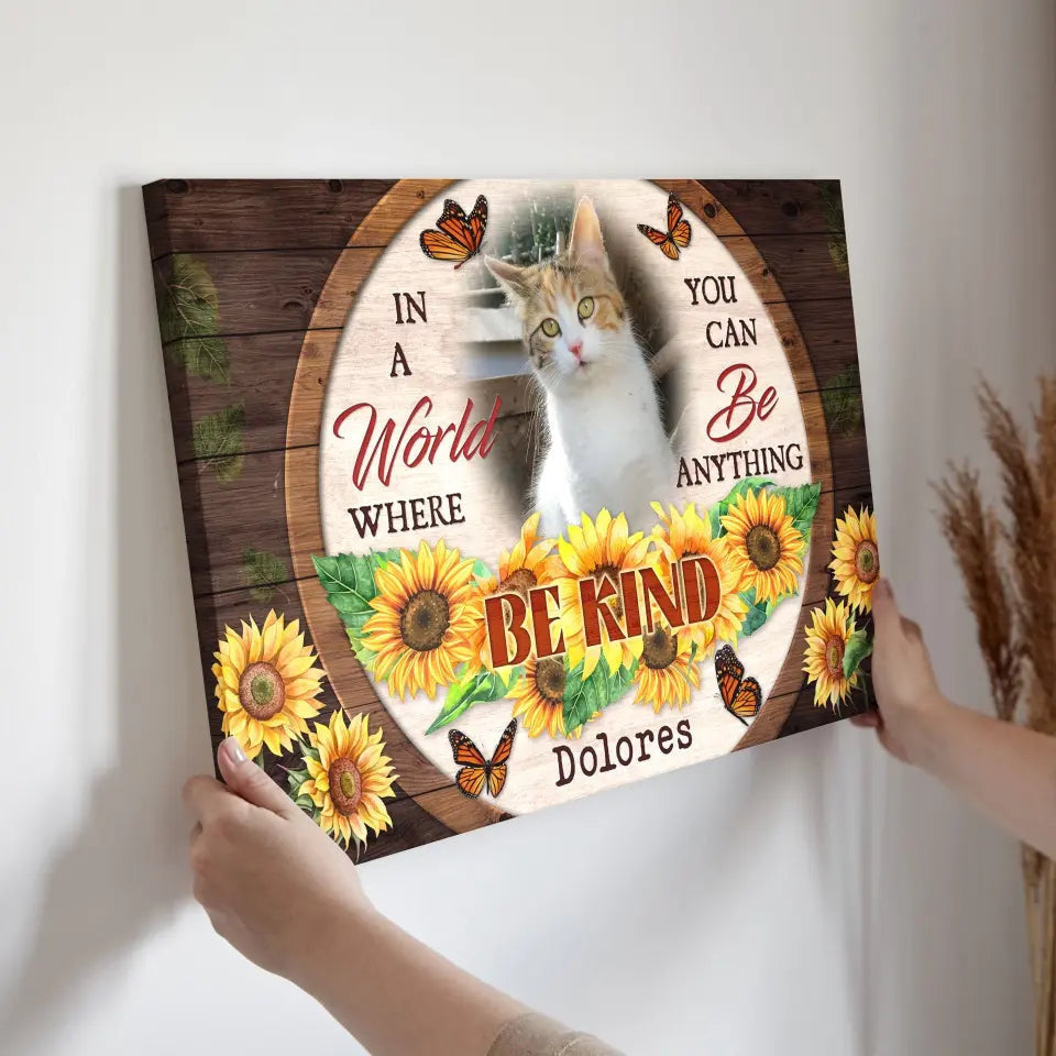 Personalized Canvas Prints, Custom Photo, Sympathy Gifts, Remembrance Gifts, Loss Pet Memorial, Bereavement Tribute Gift for Loss Of Cat Canvas