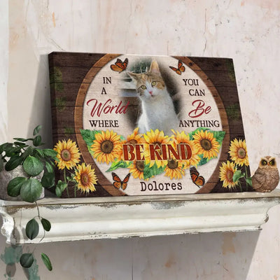 Personalized Canvas Prints, Custom Photo, Sympathy Gifts, Remembrance Gifts, Loss Pet Memorial, Bereavement Tribute Gift for Loss Of Cat Canvas