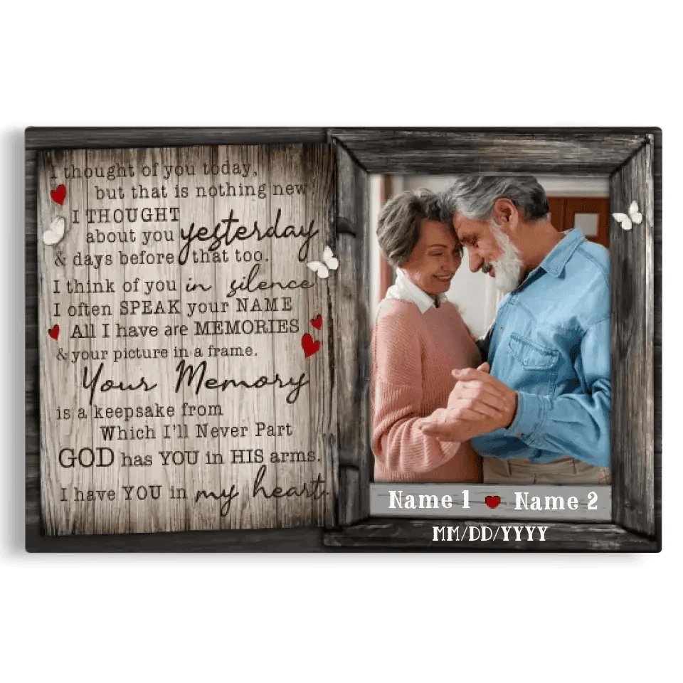Personalized Canvas Prints, Mom Loss, Dad Loss, Remembrance Gift, Memorial Keepsake Canvas