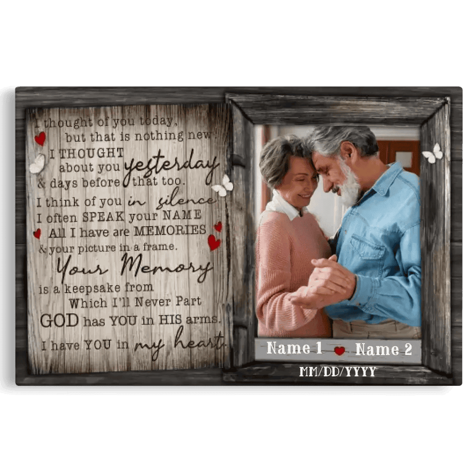 Personalized Canvas Prints, Mom Loss, Dad Loss, Remembrance Gift, Memorial Keepsake Canvas