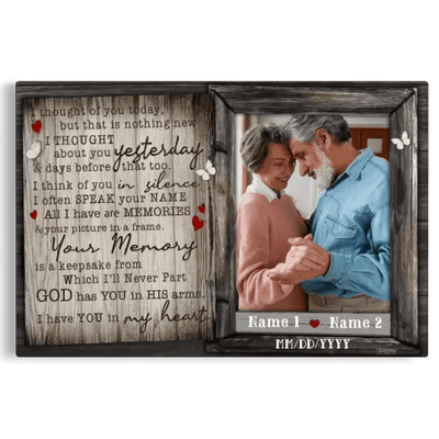 Personalized Canvas Prints, Mom Loss, Dad Loss, Remembrance Gift, Memorial Keepsake Canvas