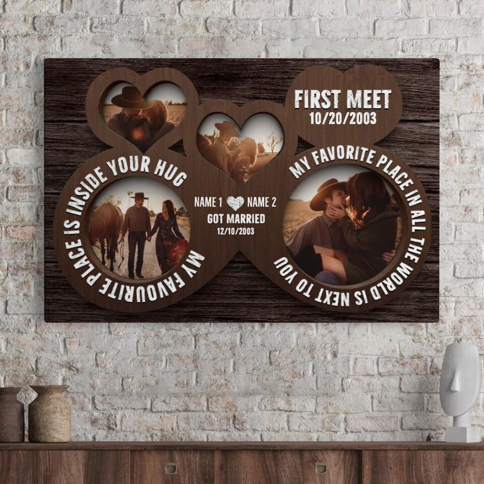 Canvas Prints From Photos, Personalized Canvas, Personalized Wedding Gifts, Marriage Gifts For Couple, Wedding Gifts Canvas