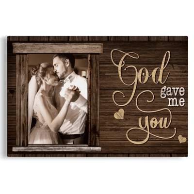 Photo Canvas For Couples, Wedding Gift, Anniversary Gift, Personalized Engagement Frame Canvas