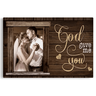 Photo Canvas For Couples, Wedding Gift, Anniversary Gift, Personalized Engagement Frame Canvas