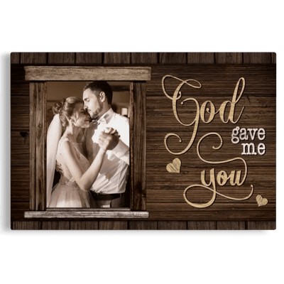Photo Canvas For Couples, Wedding Gift, Anniversary Gift, Personalized Engagement Frame Canvas