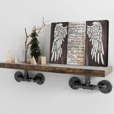Canvas Prints From Photos, Personalized Canvas, Sympathy Gift, Memorial Gift With Wings Canvas