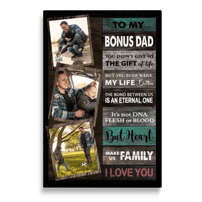 Personalized Canvas Prints Custom Photo, Gifts For Dad, Best Father Day Gifts, Bonus Dad Gifts, Dad Collage Picture Frame Canvas