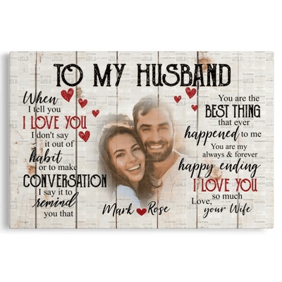 Customized Anniversary Gifts For Husband Canvas