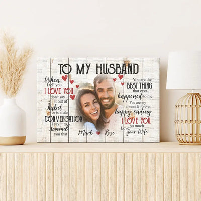Customized Anniversary Gifts For Husband Canvas