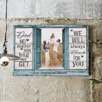 Personalized Photo Gift For Dad Having You As Their Daddy Canvas