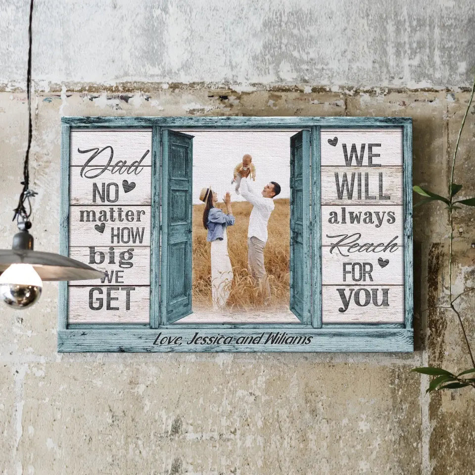Personalized Photo Gift For Dad Having You As Their Daddy Canvas