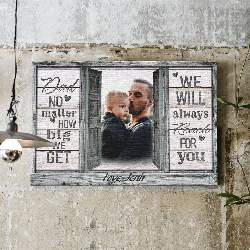 Personalized Photo Gift For Dad Having You As Their Daddy Canvas