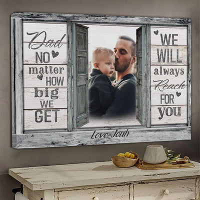 Personalized Photo Gift For Dad Having You As Their Daddy Canvas