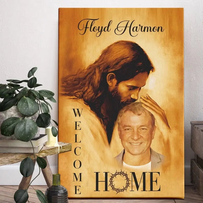 Personalized Canvas Prints, Custom Photo Gift, Memorial Gifts For Loss, In The Arms Of God Canvas