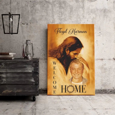 Personalized Canvas Prints, Custom Photo Gift, Memorial Gifts For Loss, In The Arms Of God Canvas
