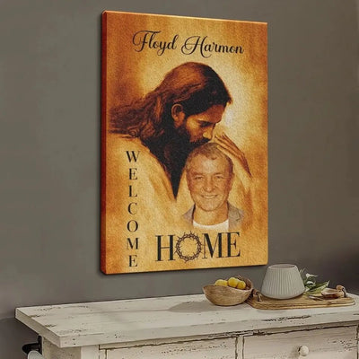 Personalized Canvas Prints, Custom Photo Gift, Memorial Gifts For Loss, In The Arms Of God Canvas