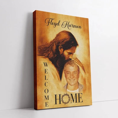 Personalized Canvas Prints, Custom Photo Gift, Memorial Gifts For Loss, In The Arms Of God Canvas