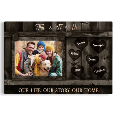 Personalized Photo Gifts For Family Canvas