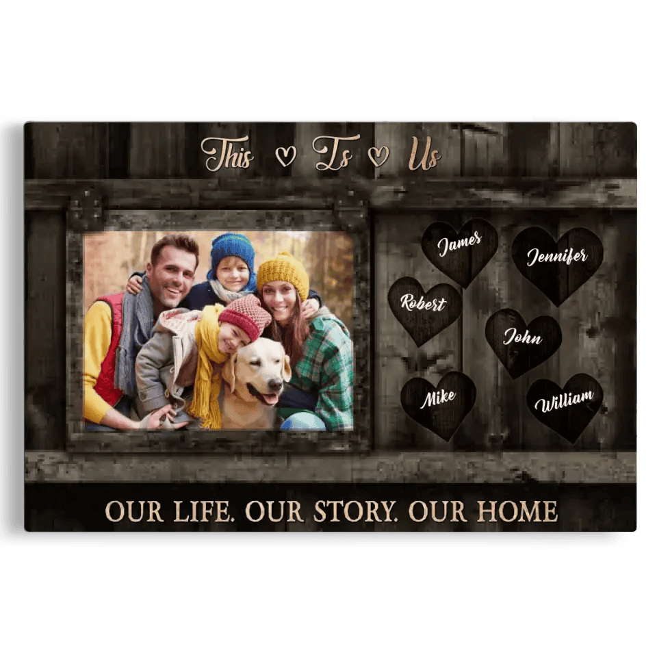 Personalized Photo Gifts For Family Canvas
