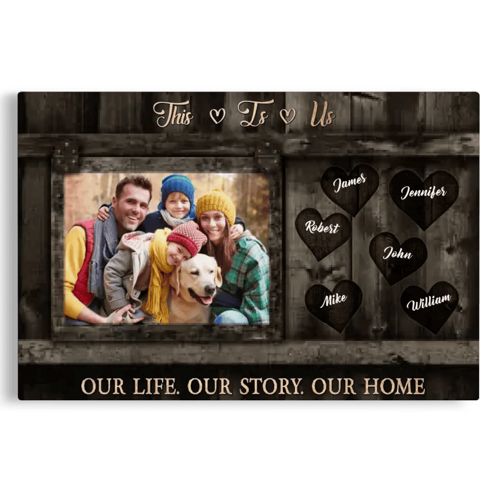 Personalized Photo Gifts For Family Canvas