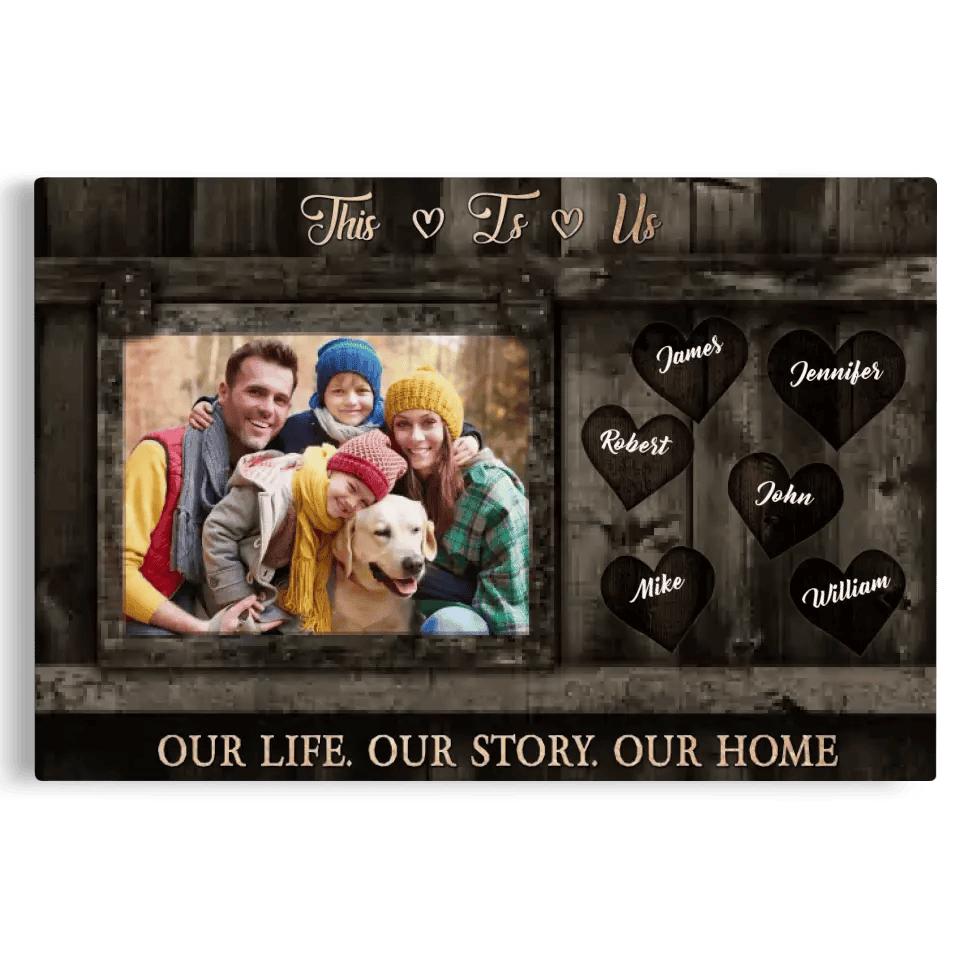Personalized Photo Gifts For Family Canvas