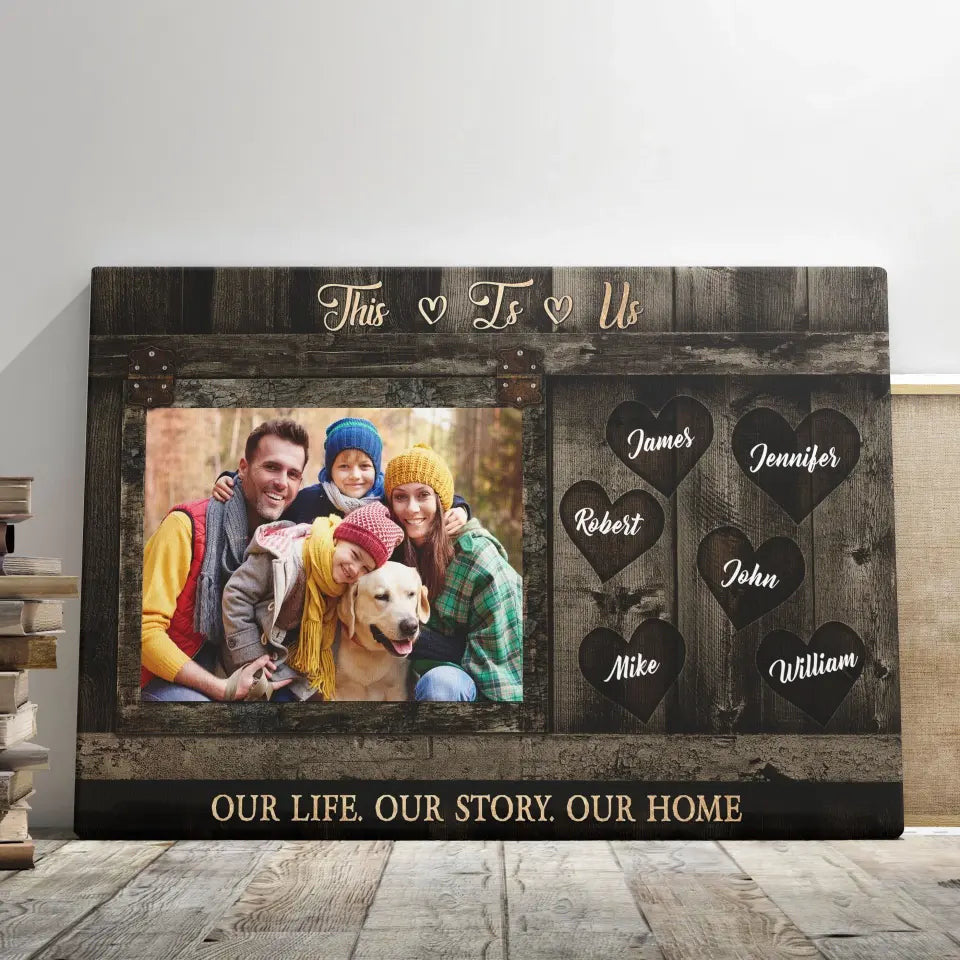 Personalized Photo Gifts For Family Canvas