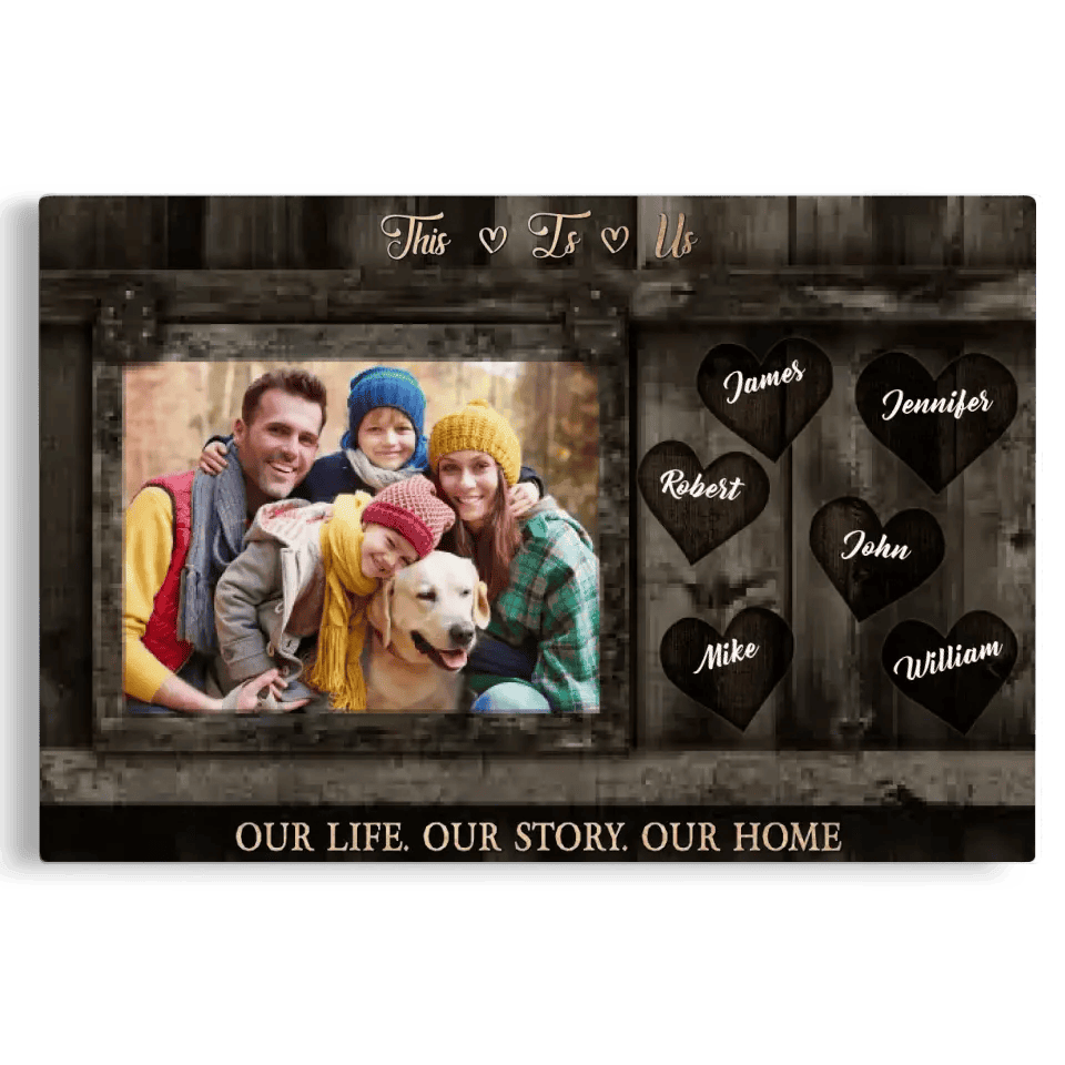 Personalized Photo Gifts For Family Canvas
