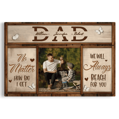 Custom Photo Father's Day Gift Canvas