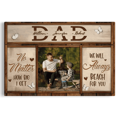 Custom Photo Father's Day Gift Canvas