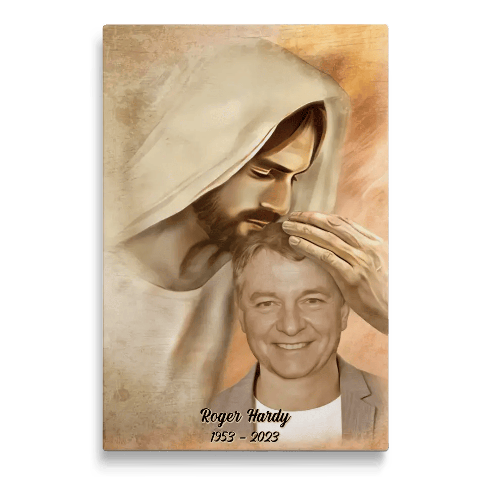 Custom Memory Gift For Loss Memory Keepsake Frame Safe In The Arms Of Jesus Canvas