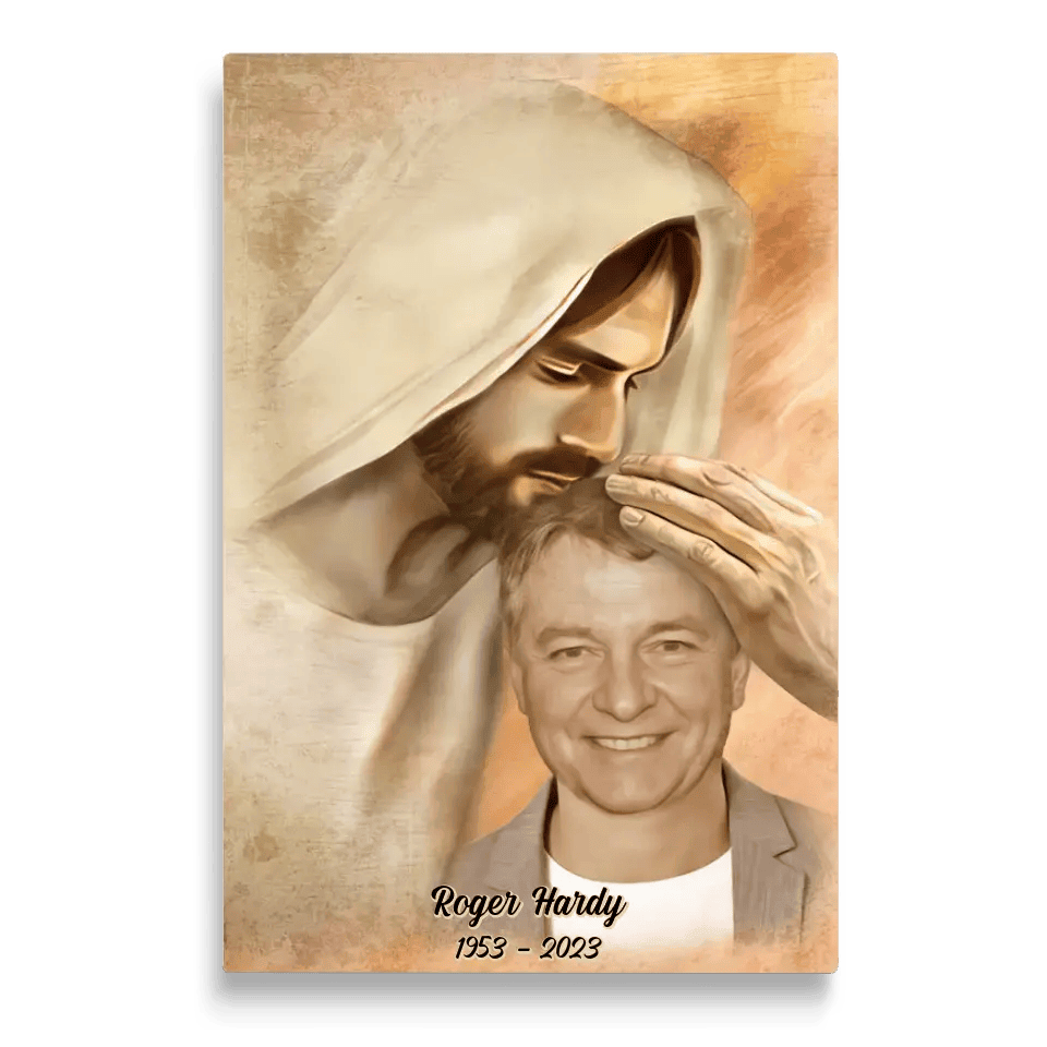 Custom Memory Gift For Loss Memory Keepsake Frame Safe In The Arms Of Jesus Canvas